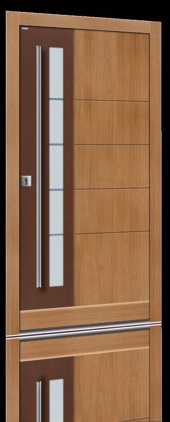 TOP DESIGN PLUS TOP DESIGN PLUS P07 - Kolor RAL7046 + wstawka RAL7021 (opcja) - Szyba antisol brąz,