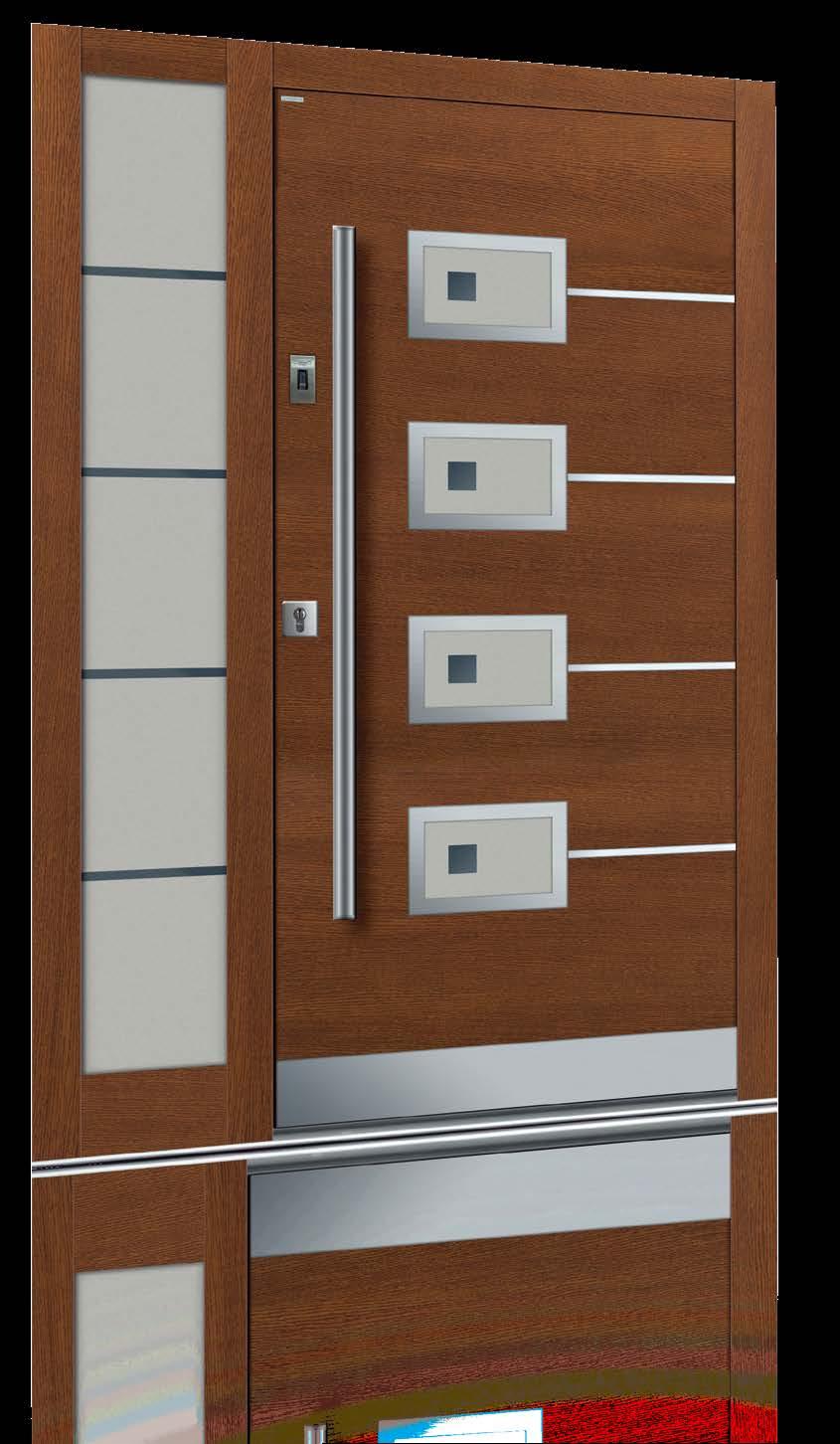 TOP DESIGN INOX TOP DESIGN INOX I02 - Kolor MERANTI - Szyba antisol brąz, pakiet szybowy dwukomorowy z P-2 -