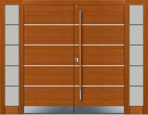 Wykończenie INOX jednostronne (od zewnątrz) - Uchwyt prostokątny INOX 60 cm (wyposażenie opcjonalne) ALU aluminium I10