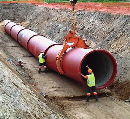 WYWIAD Budownictwo Rury z żeliwa sferoidalnego są bardzo odporne mechanicznie. Rury Saint-Gobain PAM stosowane są w szeroko pojętym przemyśle.