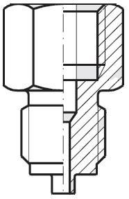 20X1,5 27 F-RD-20-08B 20X1,5 1/2" BSP 27 *Dla redukcji wykonanej w wersji nierdzewnej na końcu u należy dodać końcówkę SS np.