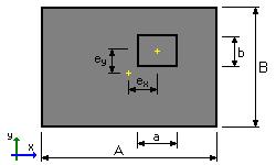 - całkowitych w rdzeniu II Geometria A = 1,20 (m) B = 1,20 (m) h = 0,40 (m) h1 = 1,10 (m) ex = 0,00 (m) ey = 0,00 (m) a = 0,40 (m) b = 0,40 (m) objętość betonu fundamentu: V = 0,752 (m3) otulina