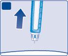 B Po wstrzyknięciu na końcu igły może pojawić się kropla insuliny. Jest to typowe i nie wpływa na dawkę.