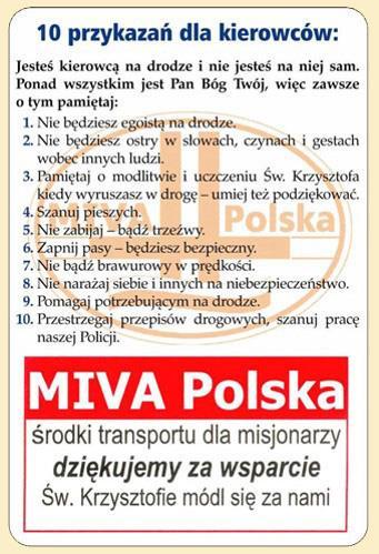 Dekalog Kierowcy MIVA Polska Wraz ze studentami i