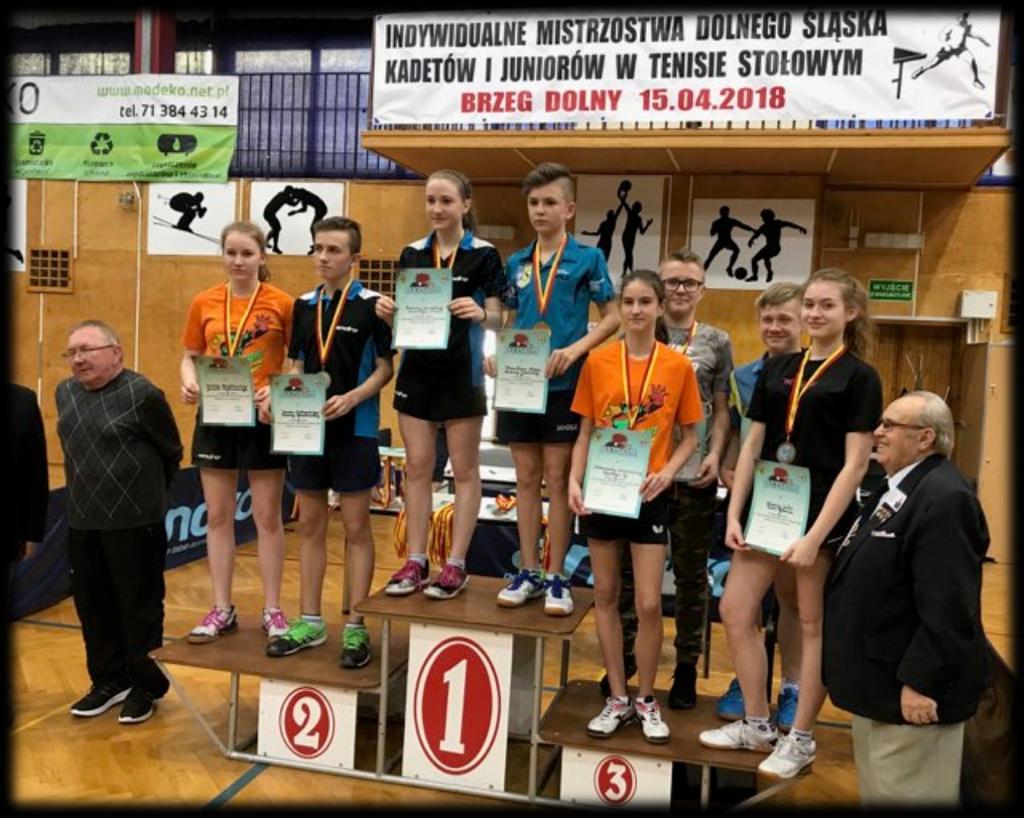 W zawodach bardzo dobrze zagrała reprezentantka GOKiS Kąty Wrocławskie Zuzanna Gałka, która wywalczyła dwa medale.