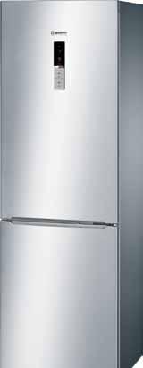 NO FROST Bez lodu na półkach Bez czasochłonnego rozmrażania Bez szronu na przechowywanych produktach SREBRNA 436l POJEMNOŚĆ + 70cm 190,5 cm 185 cm