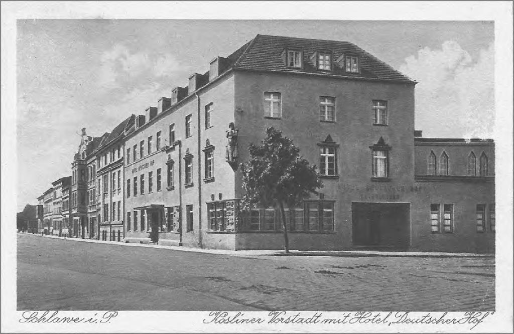 140 Janina Kochanowska Ryc. 5. Sławno, dawny hotel Deutscher Hof z dekoracjami ceramicznymi F. Theilmanna z 1926 roku (zdjęcie z lat 30.