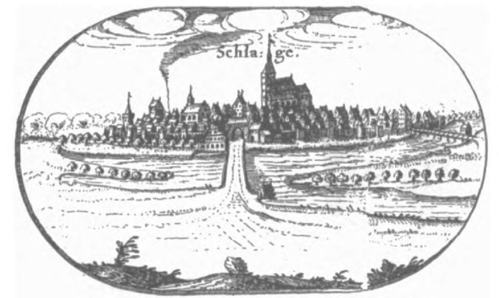 Architektura i urbanistyka dawnego Sławna w świetle źródeł ikonograficznych 163 na jego skraju, stok wzniesienia.