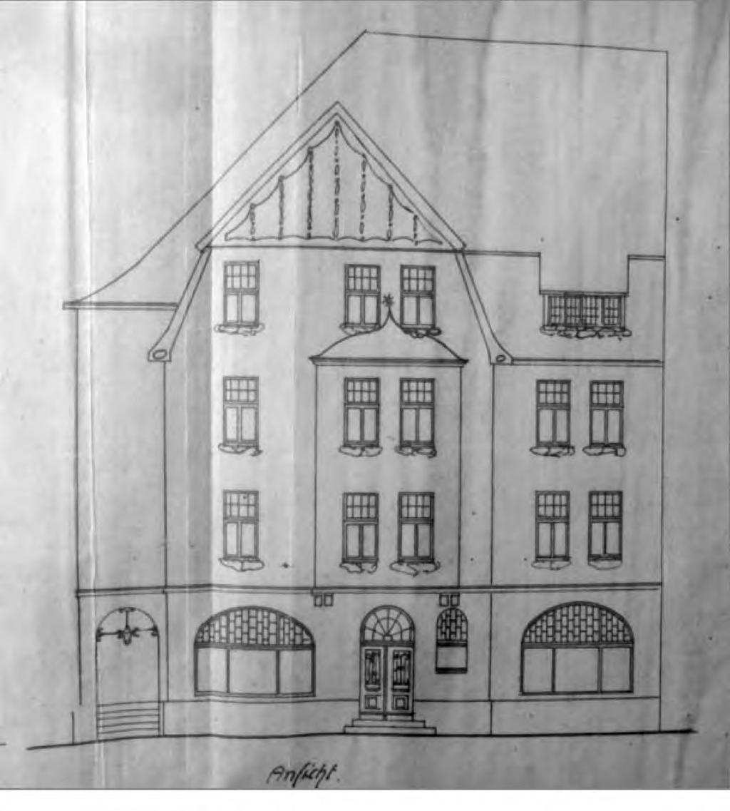 Architektura i urbanistyka dawnego Sławna w świetle źródeł ikonograficznych 219 Ryc. 48. Sławno, projekt budowy hotelu.
