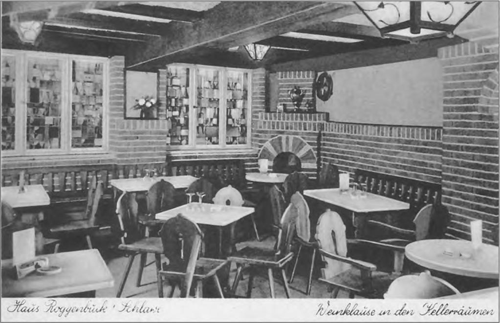 Architektura i urbanistyka dawnego Stawna w świetle źródeł ikonograficznych 223 łatwo rozpoznawalna dzięki zdobiącym elewacje ceramicznym pełnym reliefom w stylu art deco, o motywach figuralnych,