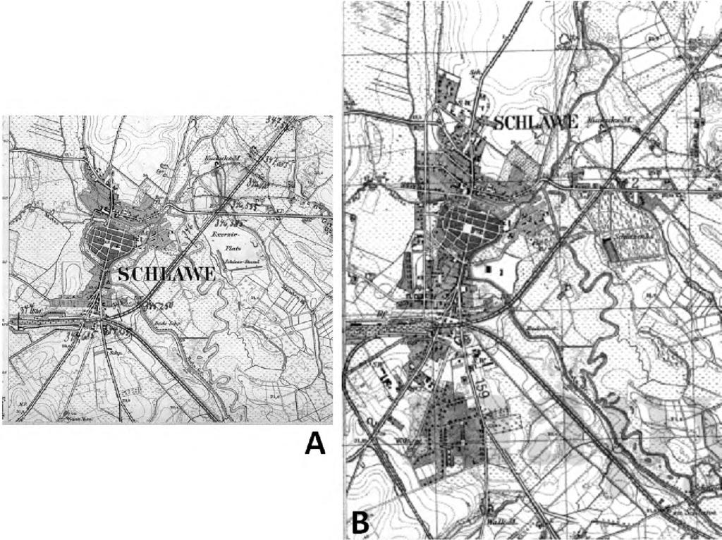 Historyczne przestrzenie miasta we współczesnym kontekście - spojrzenie z... dystansu 267 I wojna światowa oszczędziła miasta ziemi sławieńskiej.