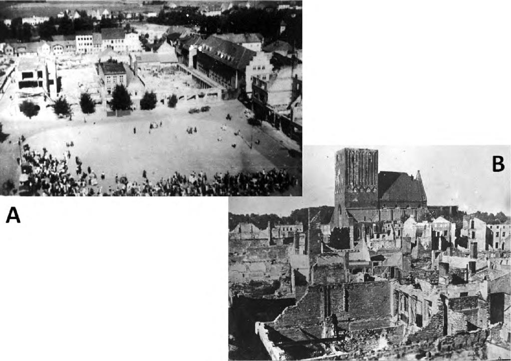 278 Włodzimierz Rączkowski Analizując sytuację Sławna i Polanowa, zauważyć należy, że skala zniszczeń (Ryc. 11) otworzyła w obu miastach pole dla realizacji procesów zarysowanych wcześniej.