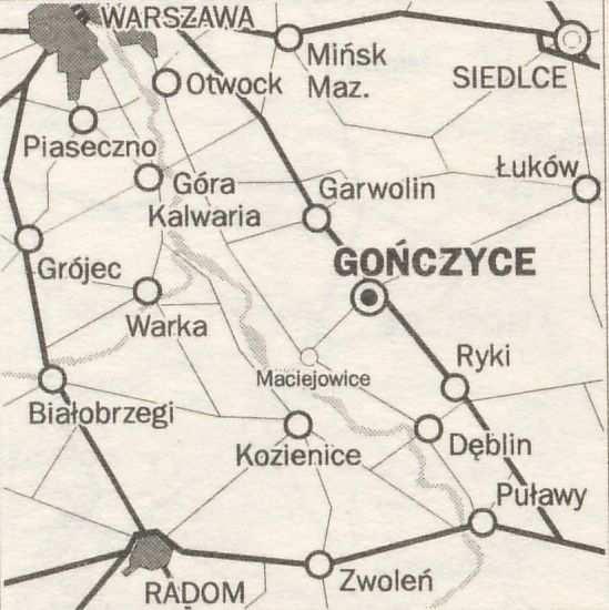 2.Parafia Gończyce 2.1.Gończyce, Parafia Trójcy Św. 59. Diecezja siedlecka, dekanat łaskarzewski 08-460 Sobolew, gm. Sobolew, pow. Garwolin, woj. mazowieckie Plebania: tel.