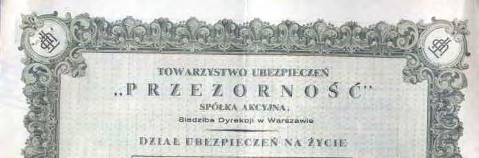 PRZEDWOJENNE INTERESY PRUDENTIAL W POLSCE Prudential plc jedna z wiod cych instytucji finansowych Wielkiej Brytanii wydawa w Polsce przed II Wojn wiatow polisy ubezpieczeniowe na ycie poprzez spó k