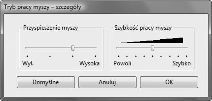 Wybór tej opcji umożliwia zaznaczenie fragmentu obszaru aktywnego tabletu do mapowania tablet-ekran. Kliknij przycisk USTAW..., aby otworzyć okno dialogowe OBSZAR TABLETU.