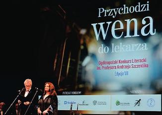 30 Gala VII edycji Konkursu im. Andrzeja Szczeklika wena Przychodzi do lekarza Teatr im. J. Słowackiego, 17 maja 2018 roku, godzina 19.15. Galę VII już edycji Ogólnopolskiego Konkursu Literackiego im.