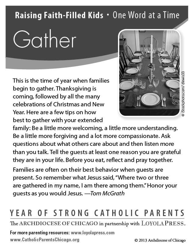 Thirty-third Sunday in Ordinary Time Page Three ARCHDIOCESE OF CHICAGO November 2013 Dear Brothers and Sisters in Christ, The Catholic Campaign for Human Development (CCHD) collection is the primary