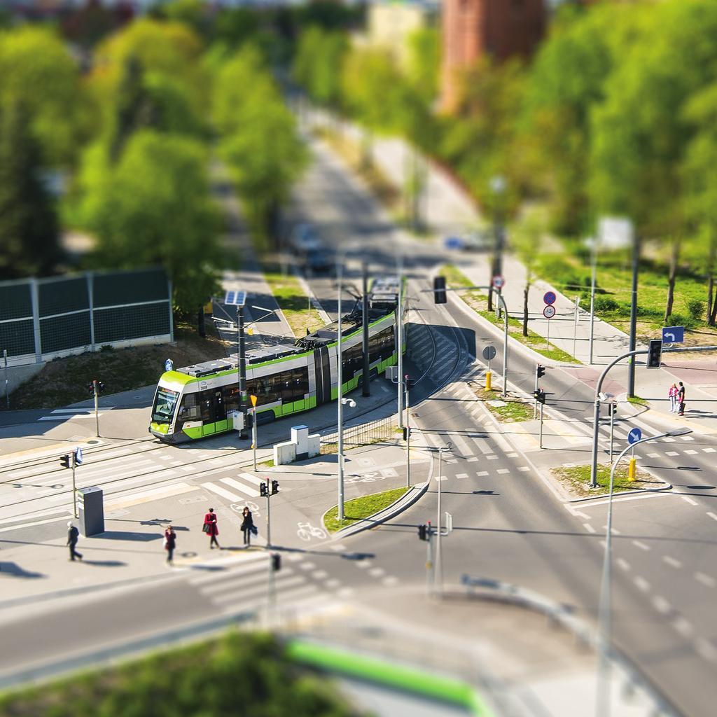 MIEJSKI TRANSPORT SZYNOWY Linie tramwajowe i trolejbusowe Wykonujemy inwestycje na rzecz miejskiego transportu szynowego.