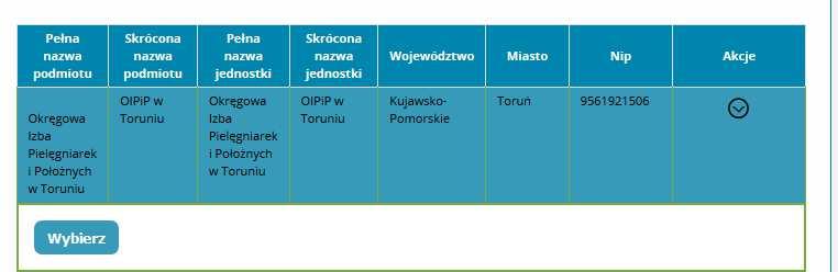 Sprawdź poprawność wyświetlonych danych i zjedź do okna [Dodatkowe informacje] 6. W polu [Grupa biznesowa] wybierz [Pielęgniarka] lub [Położna] 7. W polu [Grupa funkcjonalna] wybierz [Użytkownik] 8.