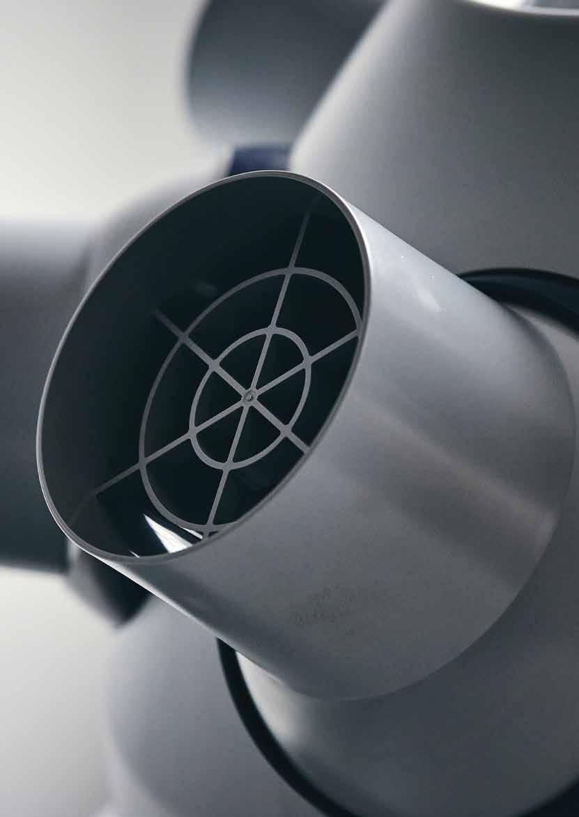OPTYMALNA DYSTRYBUCJA POWIETRZA DZIĘKI INDUKCJI Innowacyjna technologia NOZ2 firmy Biddle minimalizuje różnice temperatur w pomieszczeniu oraz ogranicza
