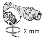 Na wyświetlaczu powinien migać symbol M Rozpocząć od zamontowania adaptera. RA K (M30x1.5) Dokręcić adapter RA kluczem imbusowym. Adapter K (M30x1.