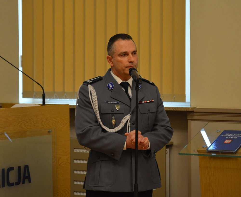Uroczystość odbyła się w auli komendy wojewódzkiej.