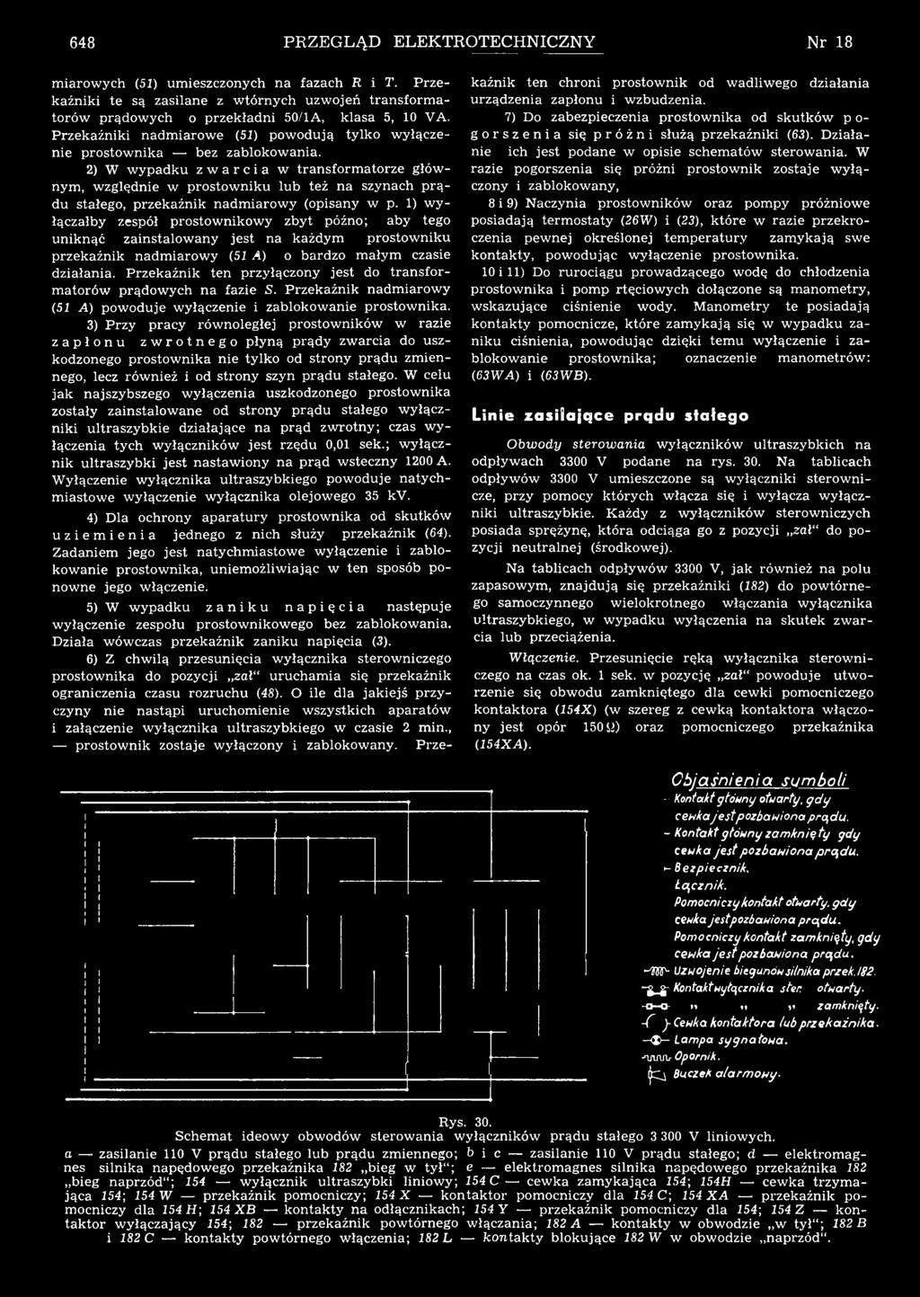 1) y łączłby zepół prtniky zbyt późn; by teg uniknąć zintlny jet n kżdym prtniku przekźnik ndmiry (51 A) brdz młym czie dziłni. Przekźnik ten przyłączny jet d trnfrmtró prądych n fzie.