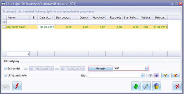 10. Dodawanie raportu kasowego W celu dodania raportu kasowego należy wybrać zakładkę Kasa/Bank -> Raporty kasowe/bankowe Po otwarciu