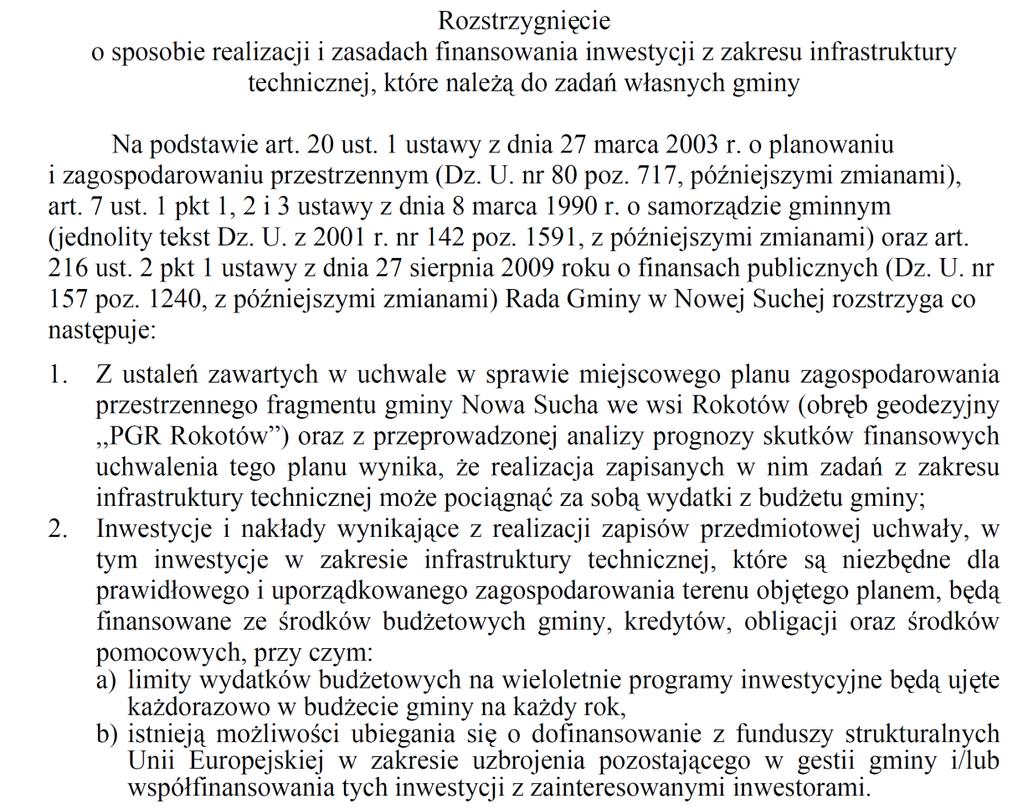 3 15 9 Dziennik Urzędowy Województwa Mazowieckiego Nr 99 19045 Poz. 3159 Załącznik nr 2 do uchwały nr 47/VIII/2011 Rady Gminy w Nowej Suchej z dnia 12 maja 2011r.