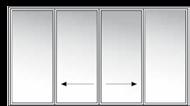 ciepła ramka międzyszybowa, pakiet trzyszybowy 4 Thermofloat / 10 Argon / 4 Float / 10 Argon / 4 Thermofloat Ug=0,8 W/m 2 K wg EN 673; g=51%, Lt=72% wg EN 410 obwiedniowe Roto Patio S NT i regulacją