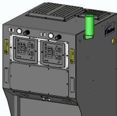 Naprawy 7 5 Wymiana czujnika PFM 1. Wyłączyć urządzenie do powlekania kabli i odłączyć zasilanie elektryczne. Rys. 7 5 2. Usunąć kabel starego czujnika (2, rys. 7 2): a. Zdjąć osłonę (5, rys. 7 2). b.