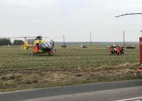 Wypadek w Goszczynie 8 marca, w wyniku nadmiernej prędkości na łuku drogi, doszło do zderzenia dwóch samochodów na DW-213. Jeden z kierowców został uwięziony w rozbitym pojeździe.