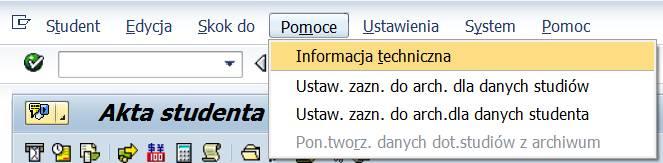 Wypełnij poniższe pola w odpowiedni sposób: Nazwa pola Numer studenta Podstawa obliczania Tryb przetwarzania Data obliczenia opłaty Data księgowania ID programu studiów Opis System automatycznie