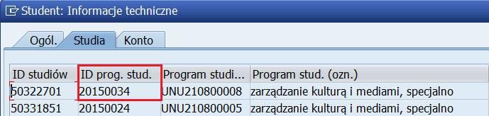 W przypadku studiów stacjonarnych wybierz tryb przetwarzania X UJ - stacjonarne.