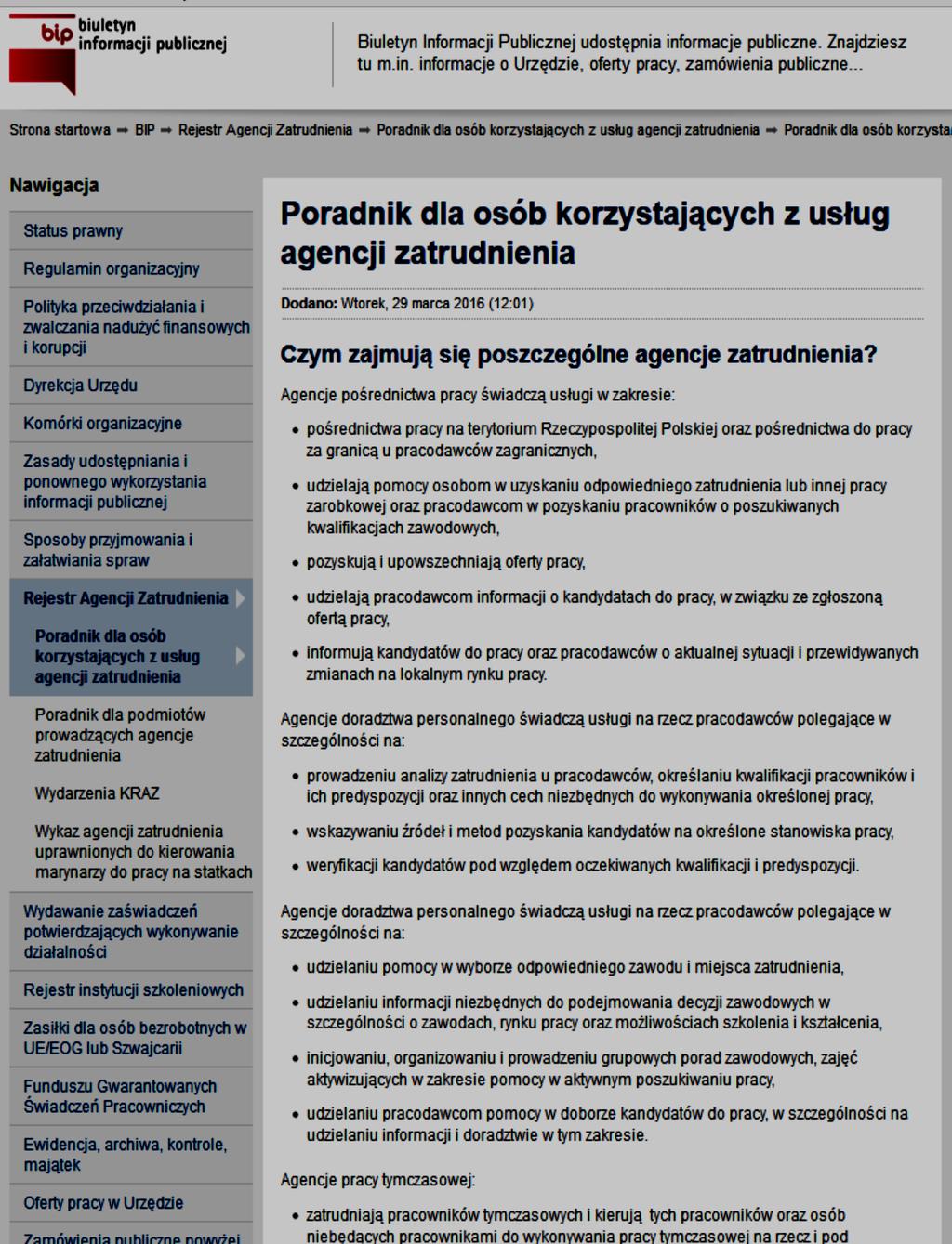 Rejestr Agencji