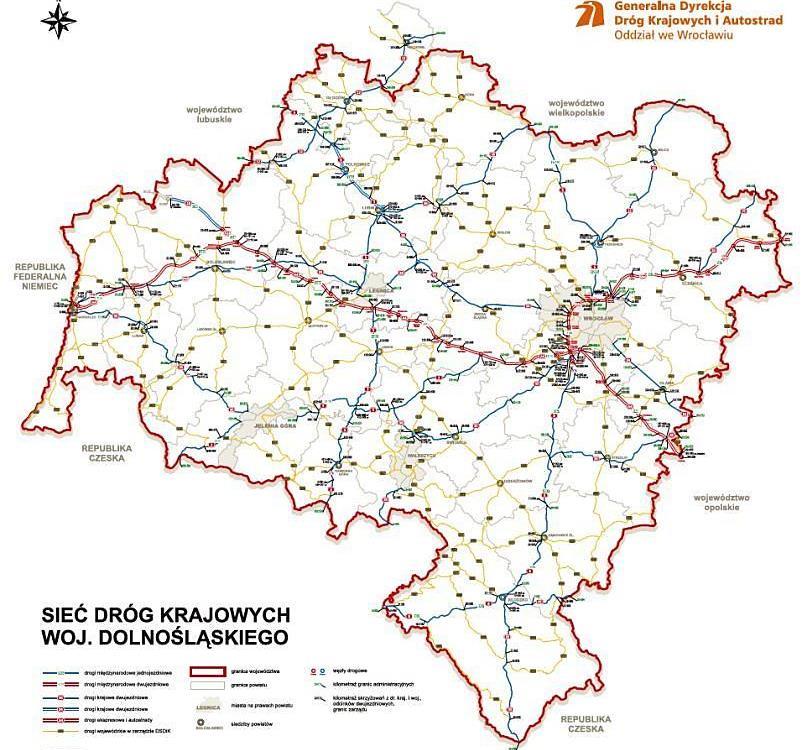 Obwodnice miast na terenie Dolnego Śląska 4 zadania inwestycyjne o wartości ogółem 971 929 tys.