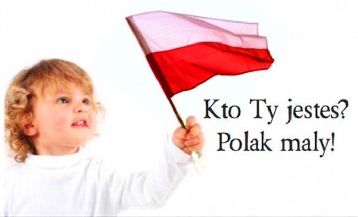 Władysław Bełza Kto ty jesteś? Polak mały. Jaki znak twój? Orzeł biały. Gdzie ty mieszkasz? Między swemi. W jakim kraju? W polskiej ziemi. Czem ta ziemia? Mą Ojczyzną. Czem zdobyta? Krwią i blizną.