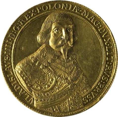 Medal miał, średnice 80 mm, był bity w złocie w egzemplarzach 100 dukatowych jako donatywy dla króla (wg Mariana Haisiga). Był także bity w srebrze.