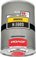 Podkład może być stosowany w proporcjach mieszania 1+1 z utwardzaczem H 5950 lub w proporcji mieszania +1 z utwardzaczem H 590.
