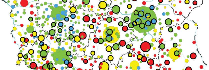 Wyniki (etap 1) Ranking wszystkich 913 miast (gminy miejskie i miejsko-wiejskie) pod względem występowania liczby spełnianych kryteriów