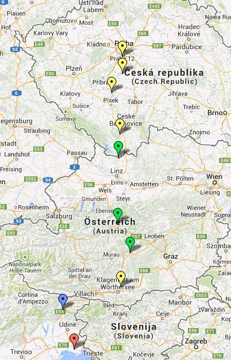 Na VI Forum Miast Szlaku Bursztynowego w Gdańsku, Pan Zbigniew Strzelczyk zasugerował, że dobrze byłoby omawiane w prezentacji miejsca odwzorować na mapie.