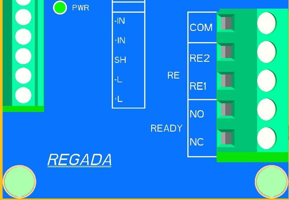 C KONEKTOR KOMUNIKACJI Z PC LED ERROR LED OPEN LED