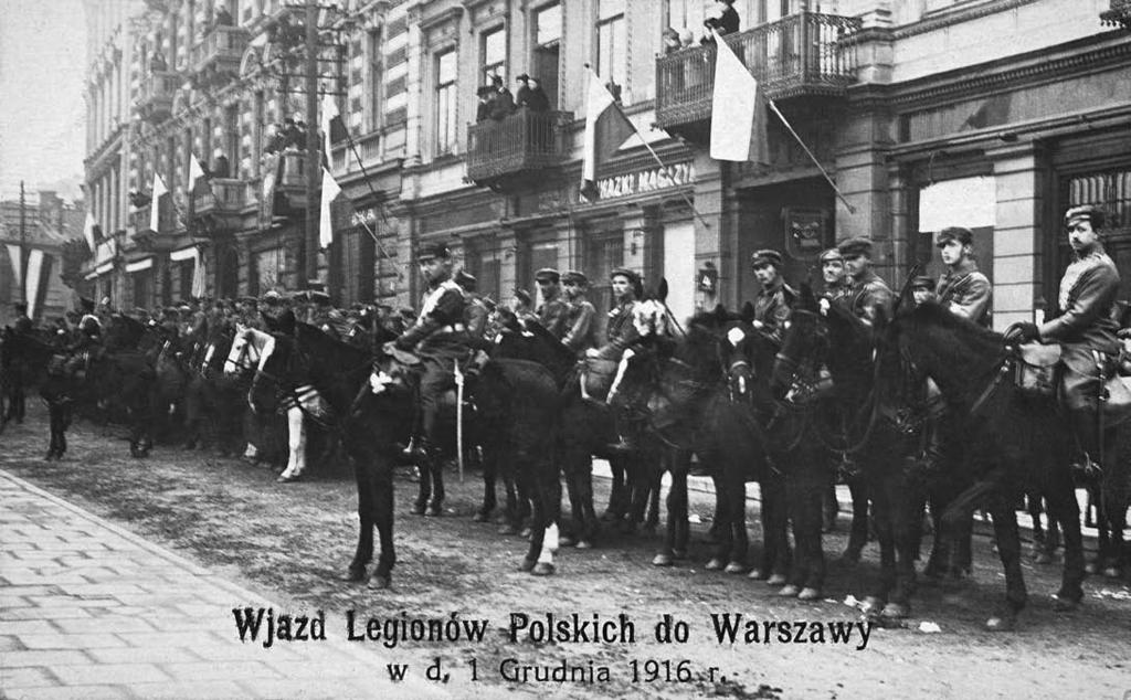 1916 17 Uroczyste wkroczenie Legionów