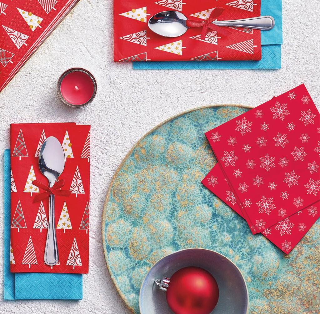 WARM / CIEPŁE LET IT SNOW WARM CHRISTMAS TRIANGLE TREES red scent of cinnamon zapach
