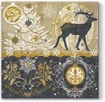 (Ø) 7,9 x (H) 9,4 cm SDL251053 MAJESTIC DEER REINDEER pearl INSPIRATION CLASSIC