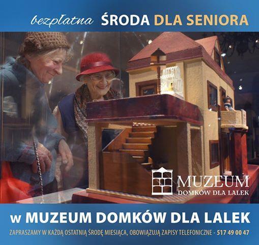 4 STRONA Tygodniówka Senioralna Środa dla seniora w Muzeum Domków dla Lalek 25 LIPCA (środa) godz. 14:00 Pałac Kultury i Nauki, Pl.