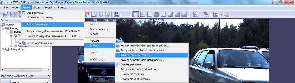 III. LUXRIOT VMS Nie ma potrzeby synchronizacji czasu zegara RTC w kamerze z zegarem komputera z serwerem LUXRIOT VMS by uruchomić