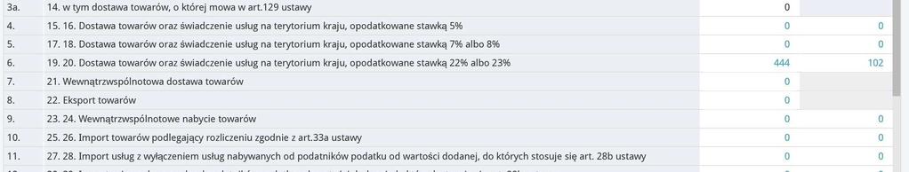 Klikając kursorem myszki w PDF / Raporty / JPK obok zapisanej deklaracji, zobaczysz podgląd możliwych do