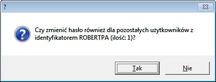 Portalu Świadczeniodawcy hasło zostanie zmienione również w odpowiednich miejscach programu. Wprowadzono zbiorczą zmianę hasła do systemu ewuś dla wszystkich użytkowników programu.