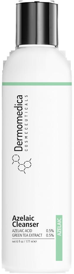 AZELAIC CLEANSER AZELAIC ACID 0.5% GREEN TEA EXTRACT 0.5% Formuła żelu opiera się na innowacyjnym połączeniu kwasu azelainowego z ekstraktem z zielonej herbaty.